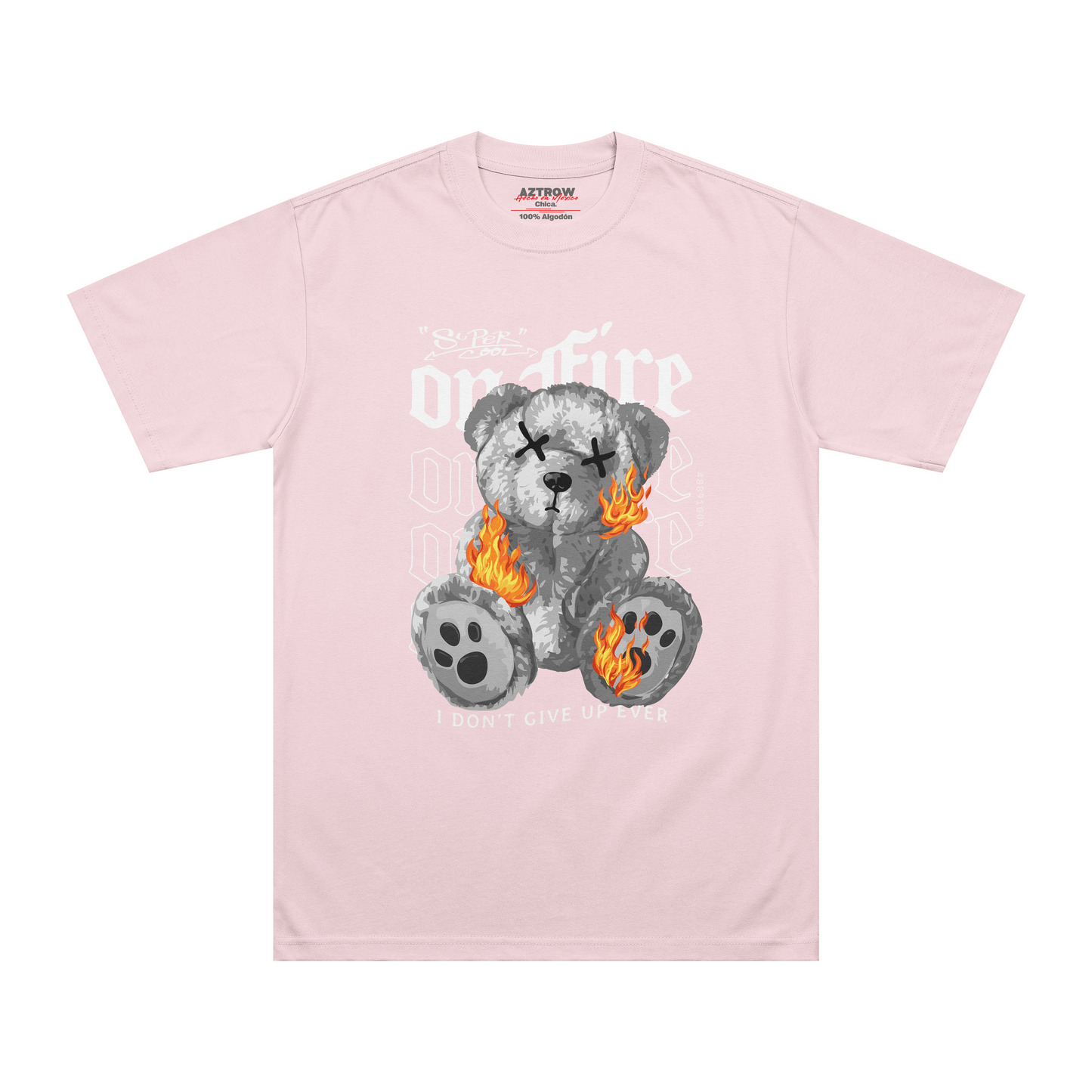 Teddy bear on fire camiseta