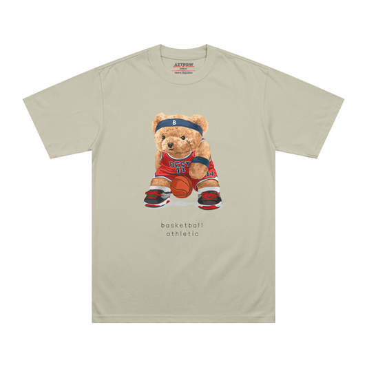 Teddy bear basketball camiseta